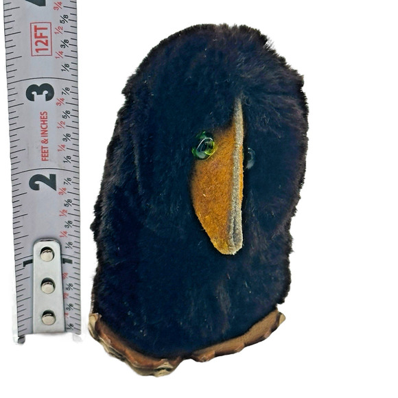 c1960s Fauni Style Nordic Trumpet Nose Troll Doll Fur Glass Eyes Finland VTG - Picture 2 of 11